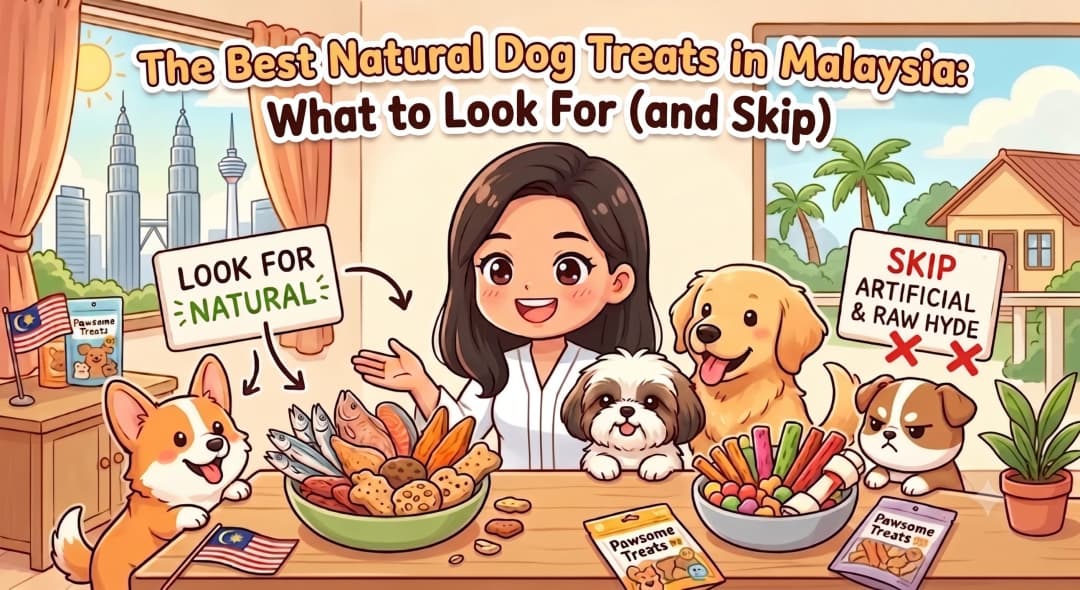 Chibi Fluff Malaysian artisan pet treat bakery scene
