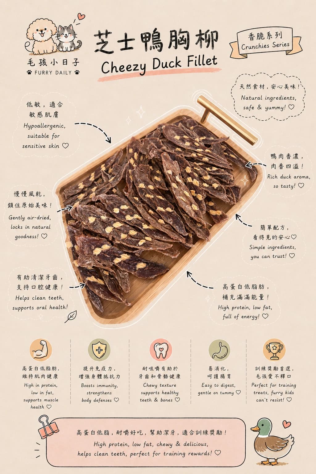 Cheezy Duck Fillet - Image 1