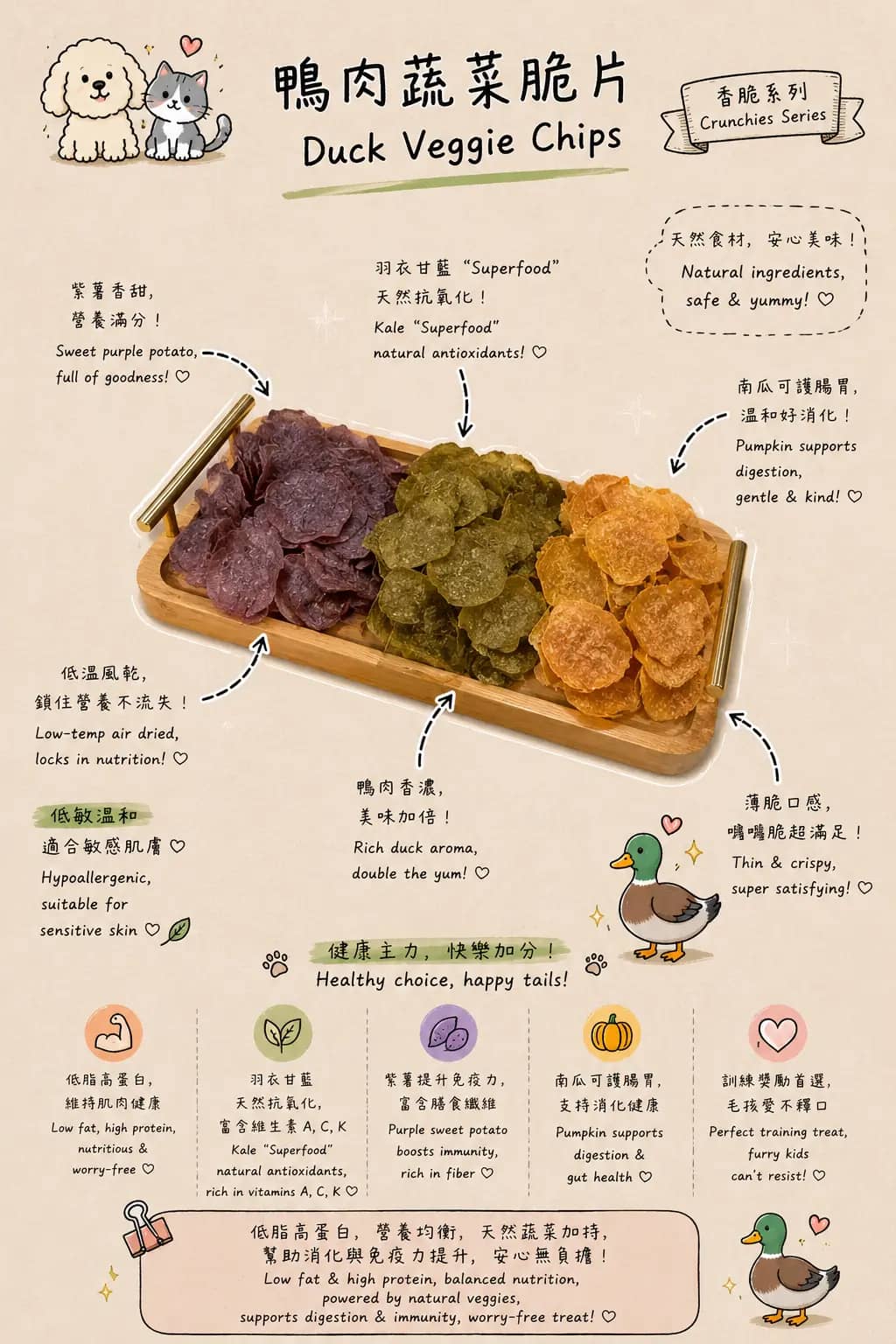 Duck Veggie Chips