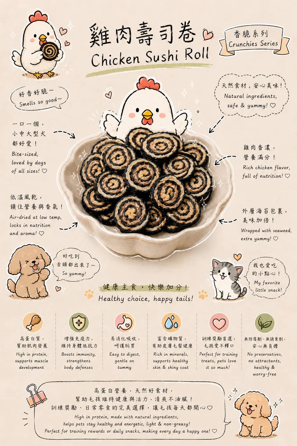 Chicken Sushi Roll