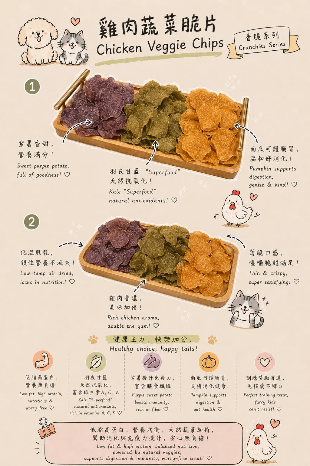 Chicken Veggie Chips - Image 1