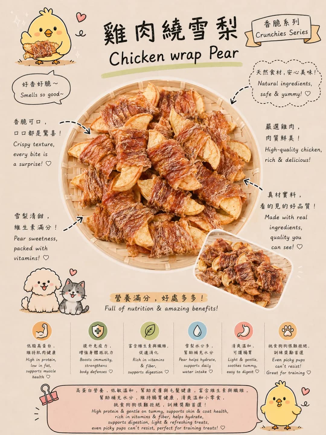 Chicken Wrap Pear